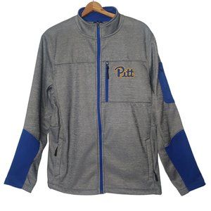 University Of Pittsburgh Pitt Panthers Colosseum Men M Jacket Gray Full Zip Up